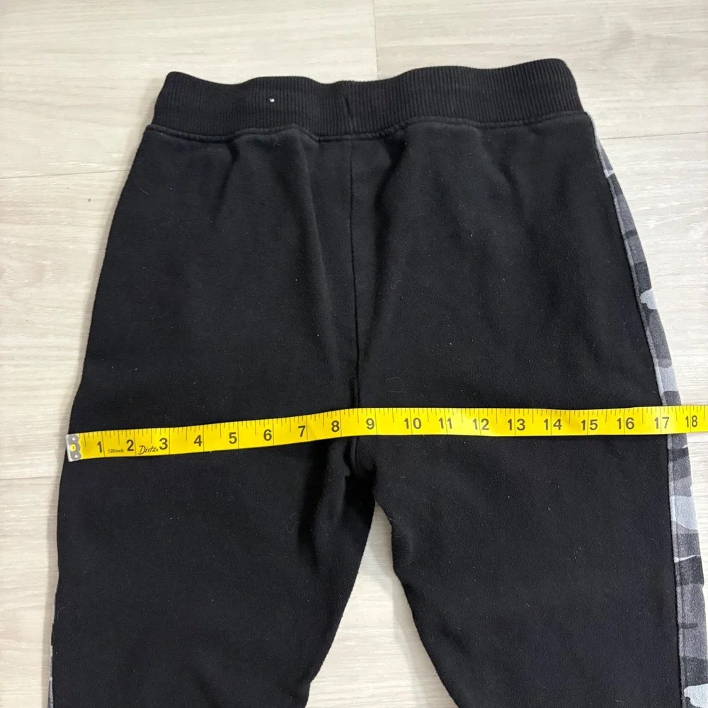 Childrens Place Jogger Boys Black Camo Side Stripe Sweatpants Size 10/12 L